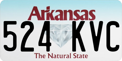 AR license plate 524KVC