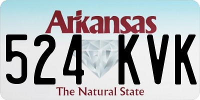 AR license plate 524KVK