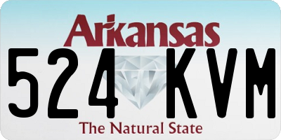 AR license plate 524KVM
