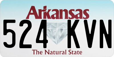 AR license plate 524KVN