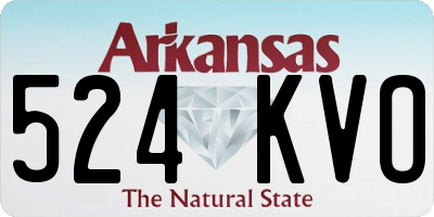 AR license plate 524KVO