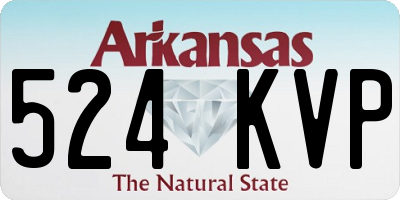 AR license plate 524KVP