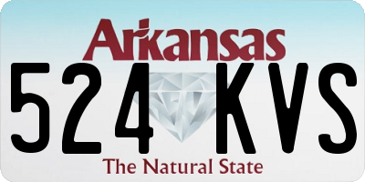 AR license plate 524KVS