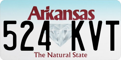 AR license plate 524KVT