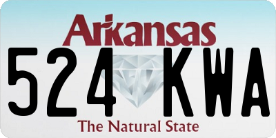 AR license plate 524KWA