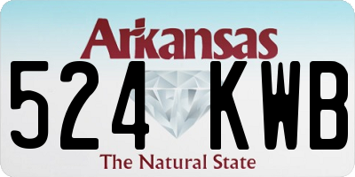 AR license plate 524KWB