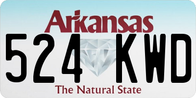 AR license plate 524KWD