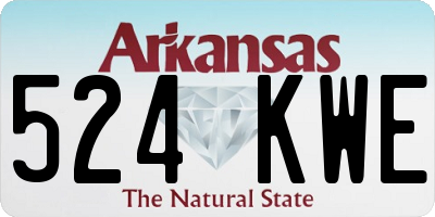 AR license plate 524KWE