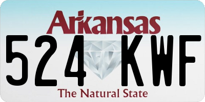 AR license plate 524KWF