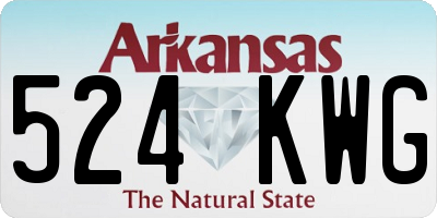 AR license plate 524KWG