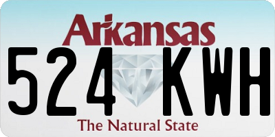 AR license plate 524KWH