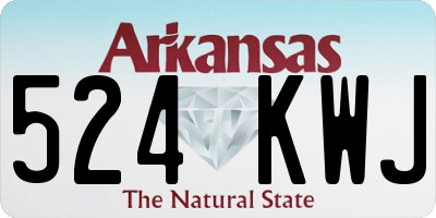 AR license plate 524KWJ