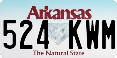 AR license plate 524KWM