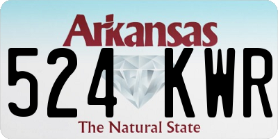 AR license plate 524KWR