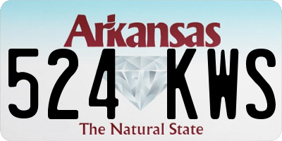 AR license plate 524KWS