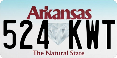 AR license plate 524KWT