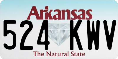 AR license plate 524KWV