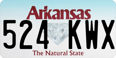 AR license plate 524KWX
