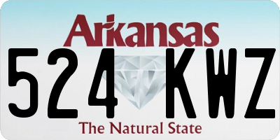 AR license plate 524KWZ