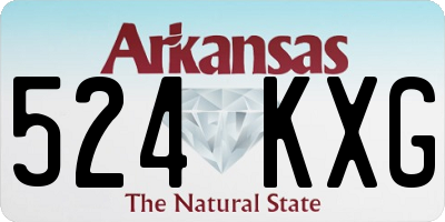 AR license plate 524KXG