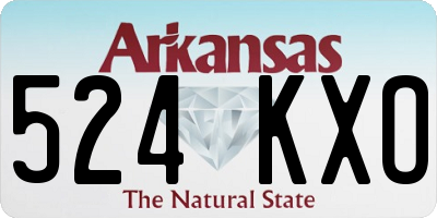 AR license plate 524KXO