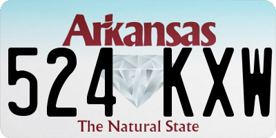 AR license plate 524KXW
