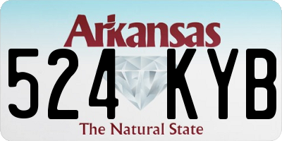 AR license plate 524KYB