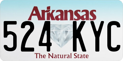 AR license plate 524KYC