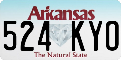AR license plate 524KYO