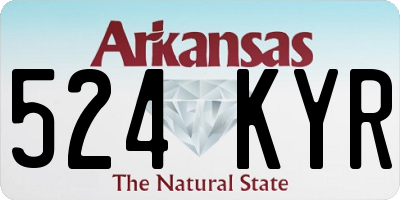 AR license plate 524KYR