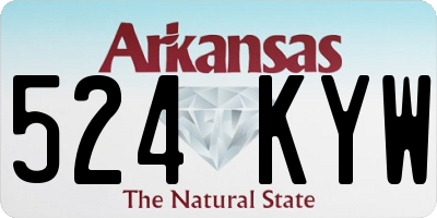 AR license plate 524KYW