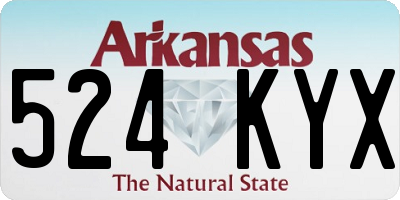 AR license plate 524KYX