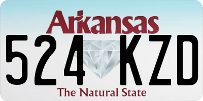 AR license plate 524KZD