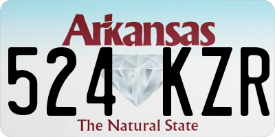 AR license plate 524KZR