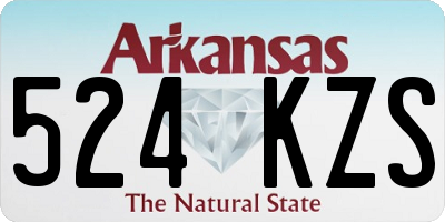 AR license plate 524KZS