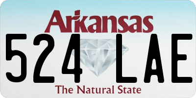 AR license plate 524LAE
