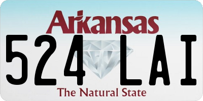 AR license plate 524LAI