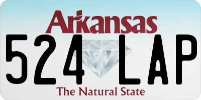 AR license plate 524LAP