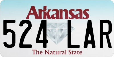 AR license plate 524LAR