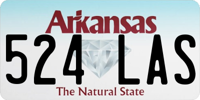 AR license plate 524LAS