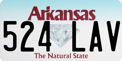 AR license plate 524LAV