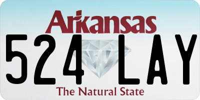 AR license plate 524LAY