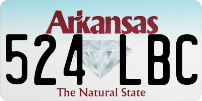 AR license plate 524LBC