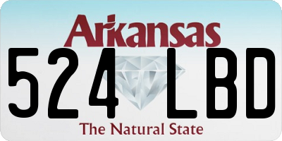AR license plate 524LBD