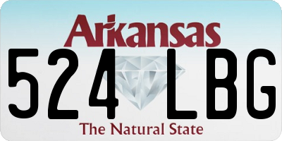 AR license plate 524LBG