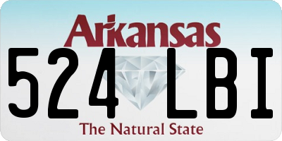 AR license plate 524LBI