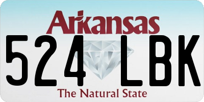 AR license plate 524LBK