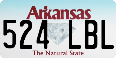 AR license plate 524LBL