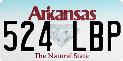 AR license plate 524LBP