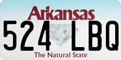 AR license plate 524LBQ